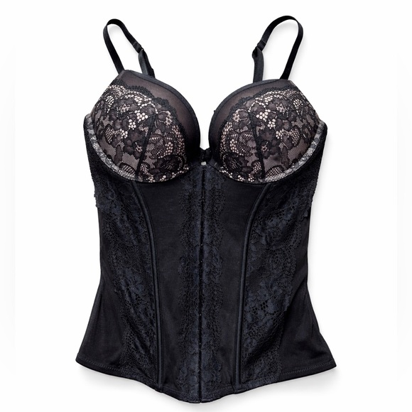 La Senza Black Lace Corset Bustier Top – Size S - Picture 12 of 12